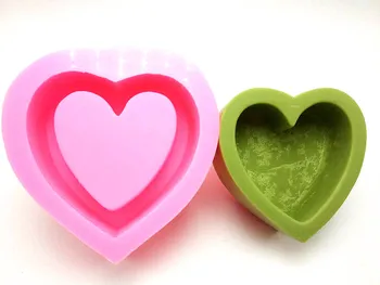 Kærlighed-formede silikone formen kage form konkrete skimmel DIY håndværk værktøjer