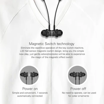 L33 Trådløse Hovedtelefoner til en Bluetooth-Øresneglens 5.0 Magnetisk Switch Sport In-ear-Øretelefoner med Mikrofon til Xiaomi audifonos auriculares 0