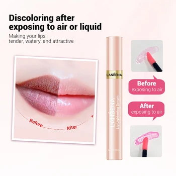 LANBENA Makeup, Læift, Lip Lightening Serum Lip Gloss Fugtgivende Fjerne Melanin Pink Læber Langvarig Kosmetik Plumper Værktøj 3
