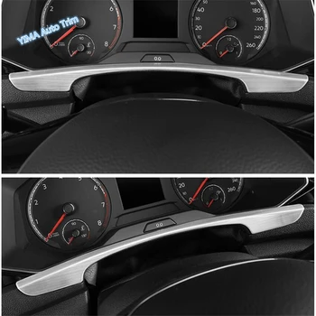 Lapetus Dashboard Instrument Panel Trim Dække Bil Styling Tilbehør Passer Til Volkswagen T-Roc T Roc 2018 - 2021 Rustfrit Stål 1