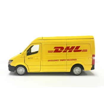 Lastbil DHL 1:36 Simulering legetøjsbiler Legering Trække sig Tilbage Mini Bil Replica Godkendt Af Den Oprindelige Fabrik Model Legetøj Samling
