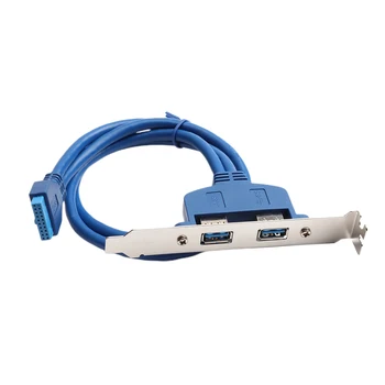 Lav Profil USB 3.0 Tilbage PCI-Panel Beslag til at 20Pin Kabel-Bundkort