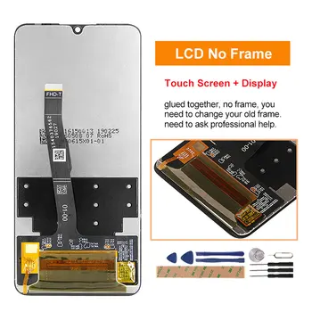 LCD-For Huawei P30 Lite 4 GB 6 GB MAR-LX1A LX1M LX2 L21A L01A LCD-Displayet Tryk på Skærmen For Huawei Nova 4e LCD-Skærm Udskiftning 5