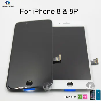 LCD-Touch-Skærm Forsamling Til iPhone 7 7 Plus 8 8 Plus-Visningen Samling Med 3D-Force Testet OK Ingen Støv, Ingen Døde Pixel 7554
