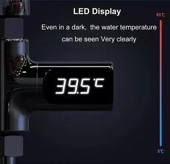 LED-Display Hjem Vand Bruser Termometer Temperture Meter Overvåge Køkken, Badeværelse Smart Home Baby Pleje 1