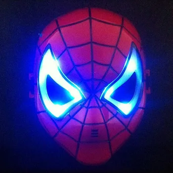 LED Lysende Superhelt Halloween Lys Maske børnenes Tegnefilm Maske Toy Glød med Lampe Maske 5