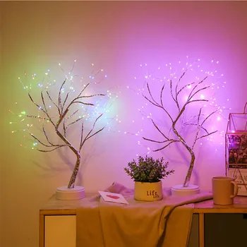 LED Nat Lys Mini juletræ kobbertråd Garland Lampe Til Hjemmet Kids Soveværelse Indretning Fairy Lights-Koryfæet Ferie belysning 8873