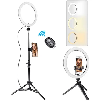 LED-Ringen Lyset Dæmpes Lyset Selfie Video Lys USB-Ring Lampe Med Stativ og Stå, Rim Lys til At Gøre For TikTok Youtube VK Live 2