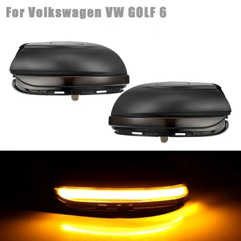 LED Side bakspejl Indikator Blinker Repeater Dynamisk blinklys Lys For Volkswagen VW Golf 6 MK6 GTI R32 08-14 3