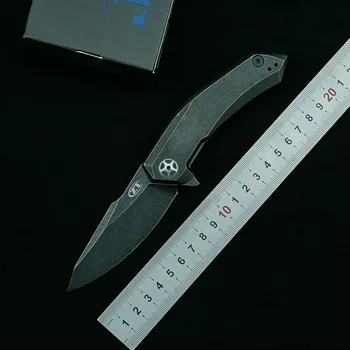 LEMIFSHE ZT0095 Folde Kniv S35VN Blade Titanium Legering Håndtag Udendørs Camping Overlevelse Køkken Frugt EDC Gave Af Kniv 0