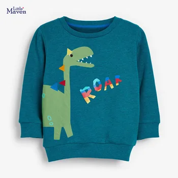 Lidt maven Drenge med Lange Ærmer Sweatshirts Dinosaur Baby Drenge Tøjet Sweatshirts til Børn, Tøj til Efteråret Barn Shirts 2