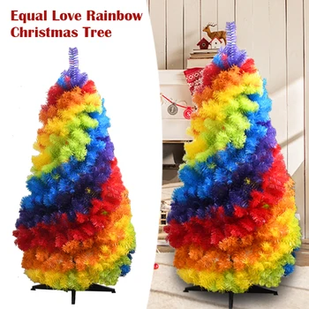 Lige Love Rainbow juletræ Sammenklappelig Dekoration PVC Rainbow juletræ 1,2 M Hogard 3