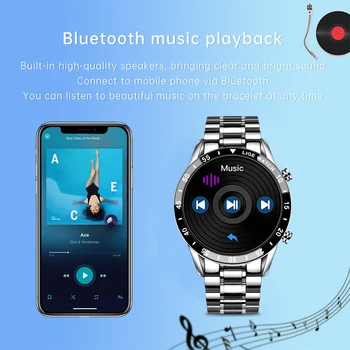 LIGE Luksus Steel Band Bluetooth Opkald, Smart Ur Mænd Til Android, ios Mobiltelefon Vandtæt Sport Fitness Tracker-Telefon Se 0
