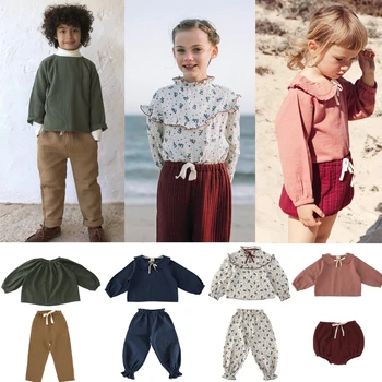 Liilu 2020 Nye Efterår og Vinter Børn t-Shirts til Piger Drenge Piger med Lange Ærmer Print-Toppe Baby Barn Mode Tøj Tøj 0
