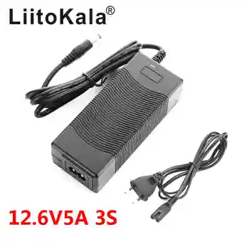 LiitoKala 3S 12,6 V 5A Oplader Power Adapter 12V lithium Batteri Li-ion batterites EU/US/AU/UK AC-DC Converter stik 0