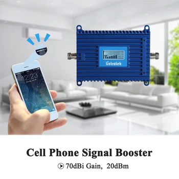 Lintratek 2600 4G LTE Signal Repeater 70dB 4G LTE Mhz Cellulære Mobiltelefon Booster LCD-Band 7 telefon forstærker Internet AGC 2