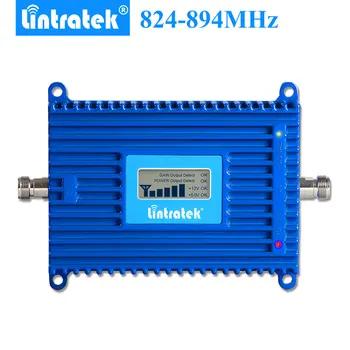 Lintratek 70dB CDMA GSM-UMTS 3G 850MHz Band5 mobiltelefon signal forstærker ALC AGC celular signal booster amplificador repetidor 850mhz 2