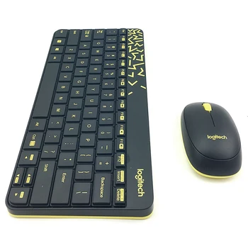 Logitech MK240 Nano Trådløs Tastatur og Mus Combo Kompakt tastatur & design musen til bærbar desktop pc gaming 23561