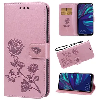 Luksus Læder Flip Book style Tilfældet for Xiaomi Mi 6X / Mi A2 Lite Rose Flower Pung Stå Kortholderen Tilfælde Phone Taske 1