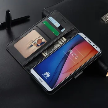Luksus Læder Tegnebog Case For Huawei Mate 10 Lite Mate10 Flip Phone Cover til Huawei Mate10 Pro etui Med kortholder 1