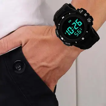 Luksus Mænd Ur Analog Digital Militær Hær, Sport LED armbåndsur montre jam tangan pria relogio masculino digital fitnes