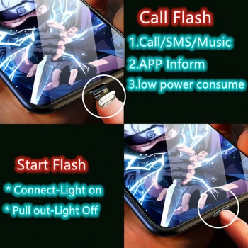 Luksus Smart Flash Lysende Hærdet Glas Telefonens Cover Til iPhone 11 Pro max 7 8 Plus X XS Antal XR Sound Control Lys Mobiltelefon Sag 3