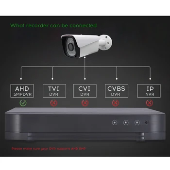 Lwmltc AHD 1080p 2mp Analog High Definition overvågningskamera Alle metal AHDM 720P AHD CCTV Sikkerhed Kamera Indendørs/Udendørs 5