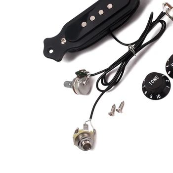 Lydhullet Prewired Aktiv Pickup 4 String For Cigar Box Guitar Dele Accessories27RD 2