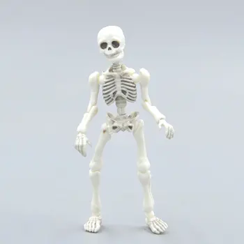 Løsøre Skelet Udgør Ornament Mini Figur Toy MINI Halloween PVC Løsøre Knogler Udgør Skelet Model Dekoration Samling 3