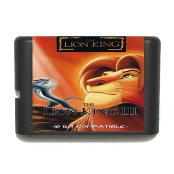 Løvernes Konge 3 16 bit MD Game Card Til Sega Mega Drive Til Genesis 12809