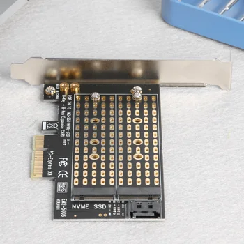 M. 2 NVME til PCIE-Adapter M+B-Tasten NGFF SSD ' er til PCI-E 3.0 X4 SATA for udvidelseskort Husholdningernes Computer Tilbehør 1