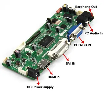 M. NT68676 LCD - /LED-Controller Driver Board(HDMI+VGA+DVI+Lyd) For N156B3-L0B LP156WH1(TL/A3) 1366*768 LVDS Overvåge Genbrug Bærbar 1