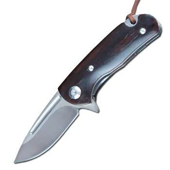 Mack Walker Små Folde Kniv D2 Stål Klinge Lomme Camping Jagt Knive EDC Af Sandeltræ Håndtere Udsøgt Mini-kniv 4