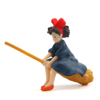 Magic Girl Kiki Miniatura Dukkehus Have Hjem Bonsai Dekoration Mini-Toy Miniature Harpiks Håndværk Ornamenter Micro Indretning og DIY 1