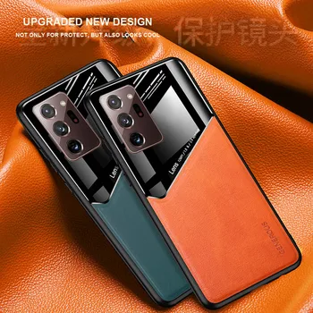 Magnetisk cover til Samsung Galaxy Note 20 Ultra tilfælde læder skin soft TPU bumper case for Samsung Note 20 tilfælde A51 A71 5G cover 3