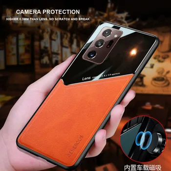 Magnetisk cover til Samsung Galaxy Note 20 Ultra tilfælde læder skin soft TPU bumper case for Samsung Note 20 tilfælde A51 A71 5G cover 5