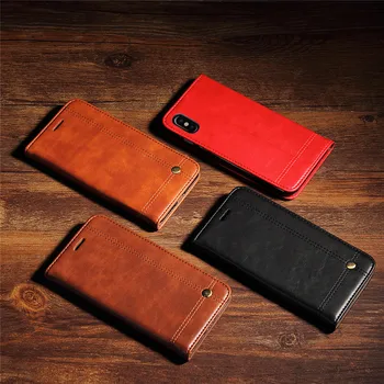 Magnetisk Læder Flip Phone Case For iPhone 12 Mini-11 Pro Max X XS-XR 6 6S + 7 8 Plus SE 2020 Wallet-Kort Slots Stå Bag Cover 5