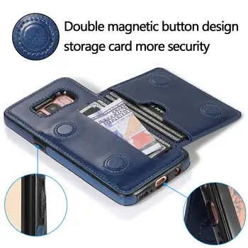Magnetisk Metal Spænde Tilfældet For Samsung Galaxy S20 S10 S8 S9 Plus Ultra S10E A50S A30S A10 A70S A40 A20E Med 3 Card Slots Dække 2