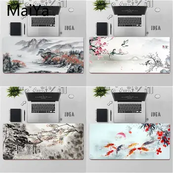Maiya Top Kvalitet Kinesisk stil art DIY Design Mønster Spil musemåtte Gratis Fragt Stor musemåtte Tastaturer Mat