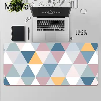 Maiya Top Kvalitet Trekant Mønster Gummi Mus Holdbar Desktop Musemåtte Gratis Fragt Stor Musemåtte Tastaturer Mat 4