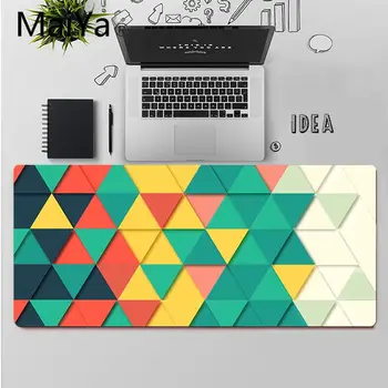 Maiya Top Kvalitet Trekant Mønster Gummi Mus Holdbar Desktop Musemåtte Gratis Fragt Stor Musemåtte Tastaturer Mat 5