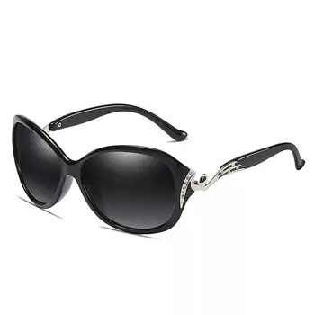 Maj Blomst Hot Polariserede Solbriller UV400 Beskyttelse Mode Eyewear Med Rhinestone Brand Design solbriller Til Kvinder De Sol 1