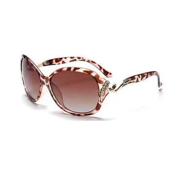 Maj Blomst Hot Polariserede Solbriller UV400 Beskyttelse Mode Eyewear Med Rhinestone Brand Design solbriller Til Kvinder De Sol 5