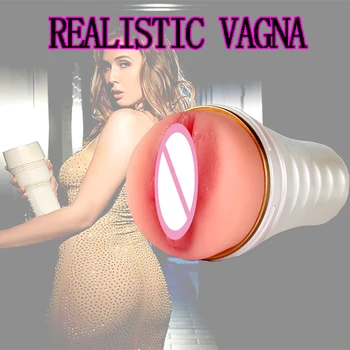 Male Masturbation Cup Kunstige Silikone 3D-Realistisk Vagina Sex Maskine til mænd Pussy Masturbator mandlige legetøj Sex Legetøj Til Mænd 0
