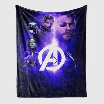 Marvel Avengers Superhelte Tæppe, Sofa Couch Dække Rejse-Sengetøj Kaste TV Fleece Tæpper til Baby Drenge Gave