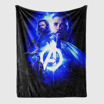 Marvel Avengers Superhelte Tæppe, Sofa Couch Dække Rejse-Sengetøj Kaste TV Fleece Tæpper til Baby Drenge Gave 3