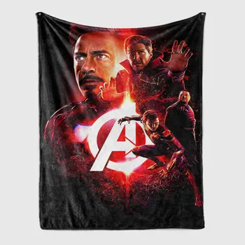 Marvel Avengers Superhelte Tæppe, Sofa Couch Dække Rejse-Sengetøj Kaste TV Fleece Tæpper til Baby Drenge Gave 4