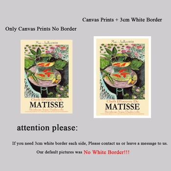 Matisse-Udstillingen Plakat Abstrakte Farverige Fisk tank Wall Art Print-Kanvas at Male Billeder Til stuen Unikke Home Decor 5