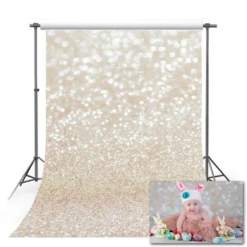 Mehofond Glitter Lys Bokeh Baggrund Polka Dots Baby Shower, Fødselsdag Portræt Fotografering Baggrund Photo Studio Photocall 0