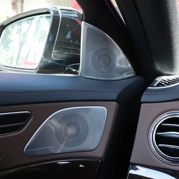 Mellemtone-højttaleren dækker trim passer til Mercedes Benz W222 bil foran bageste panel panel audio højttaler horn tilfælde shell låg opgradering 0